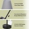 Set of 2 Modern Bedside Table Lamps – Dual USB Charging Ports & AC Outlet, Sleek Fabric Shade & Metal Base – Nightstand Lamps for Bedroom, Office, or Dorm